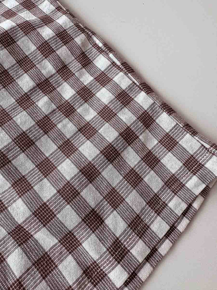 Pop's Bermuda Shorts | Brown Tartan