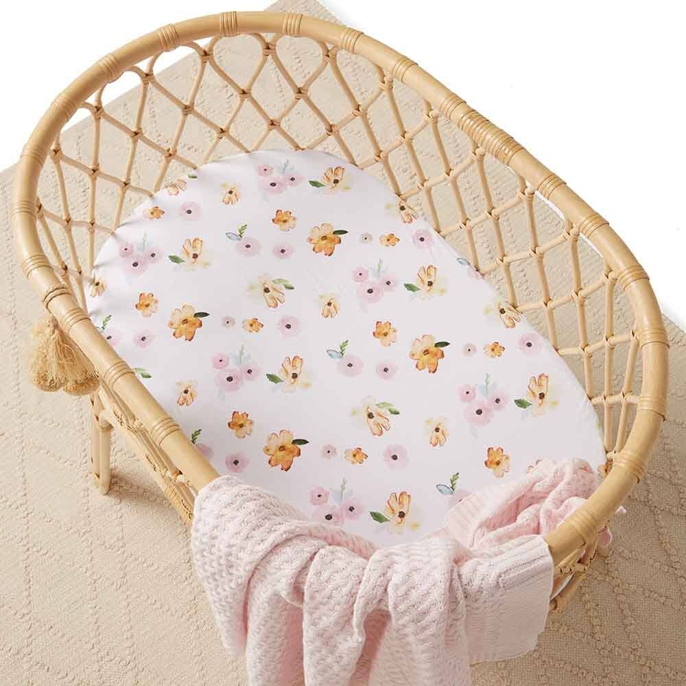 Poppy Bassinet Sheet / Change Pad Cover