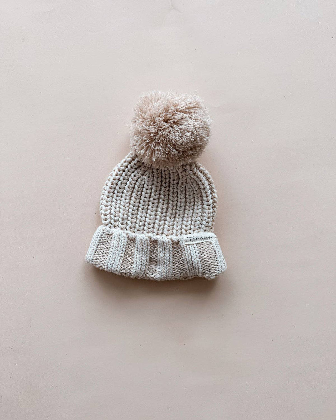 Chunky Cotton Baby Beanie | Oat