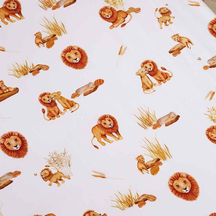 Lion Fitted Cot Sheet