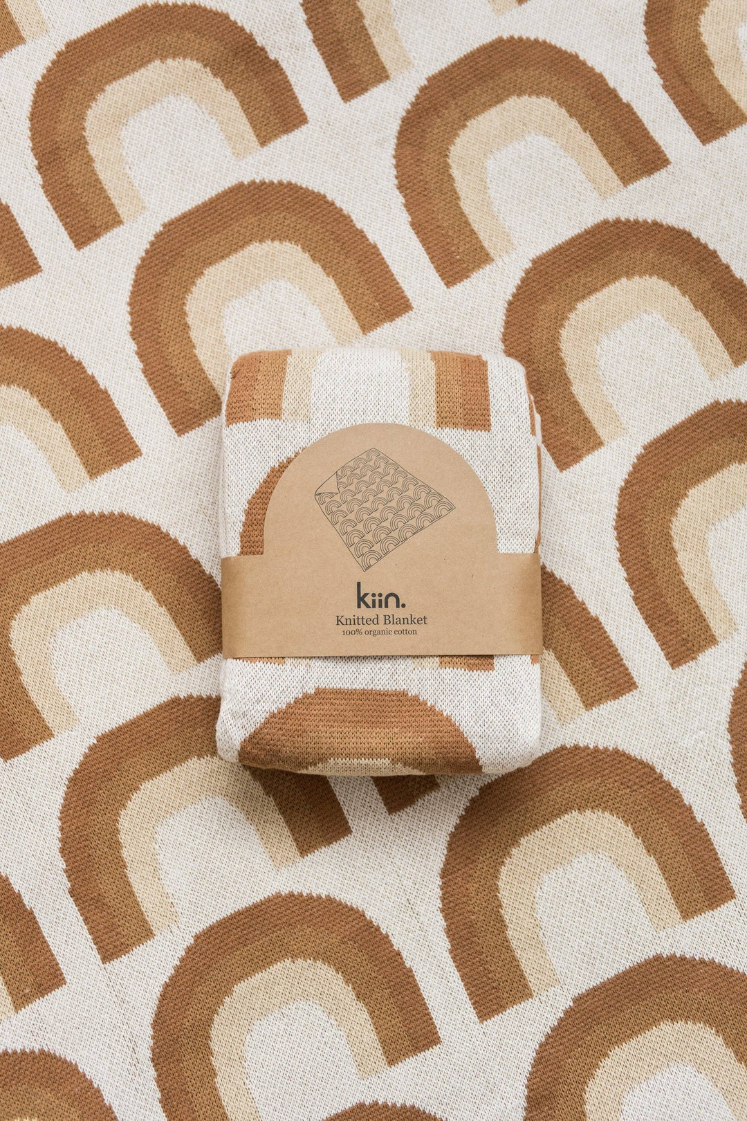 Baby Blanket Organic Cotton Knit - Rainbow
