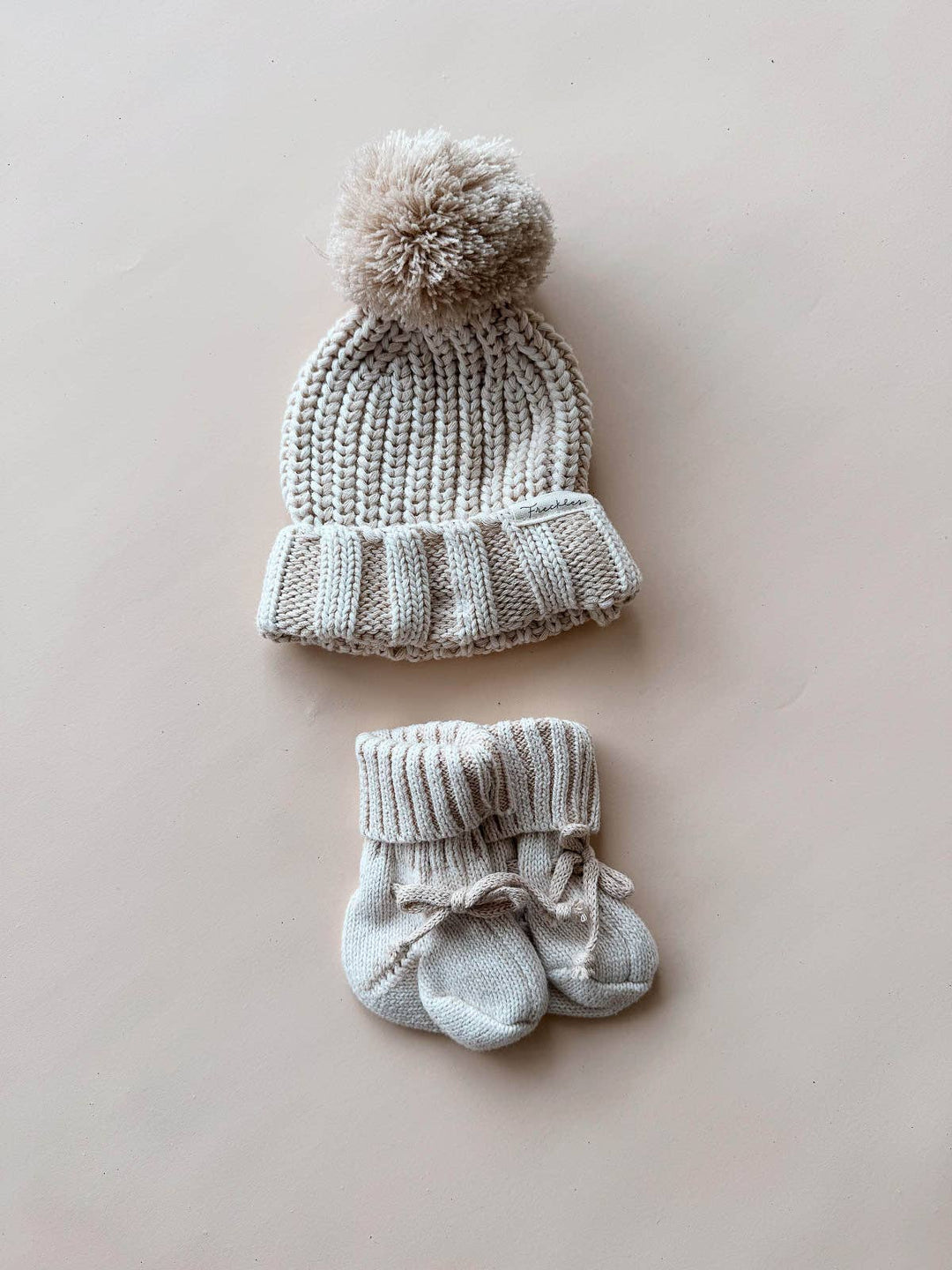 Chunky Cotton Baby Beanie | Oat