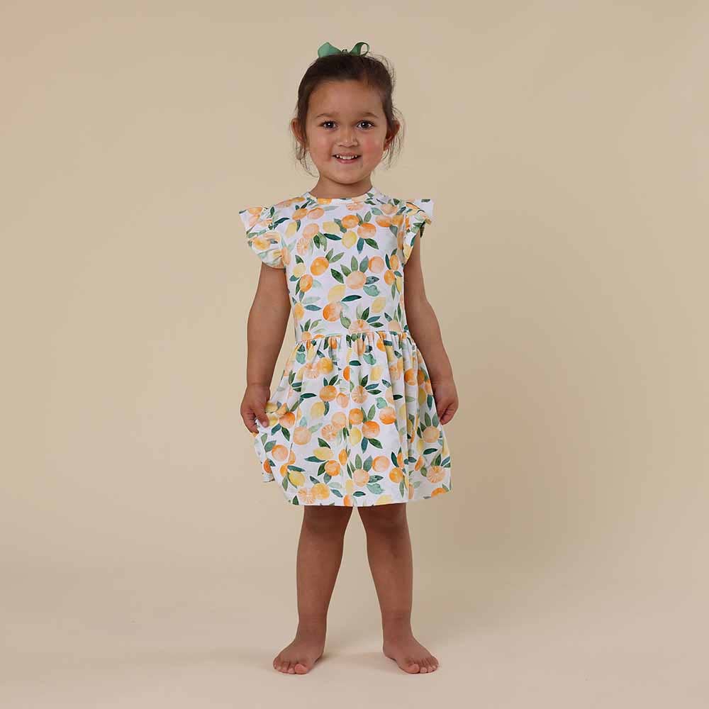 Citrus Squeeze Short Sleeve Organic Dress