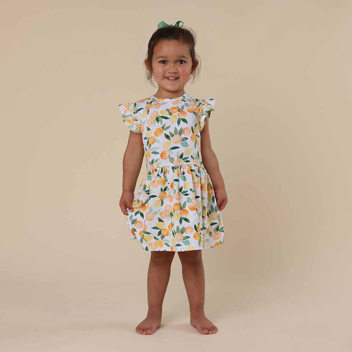Citrus Squeeze Short Sleeve Organic Dress