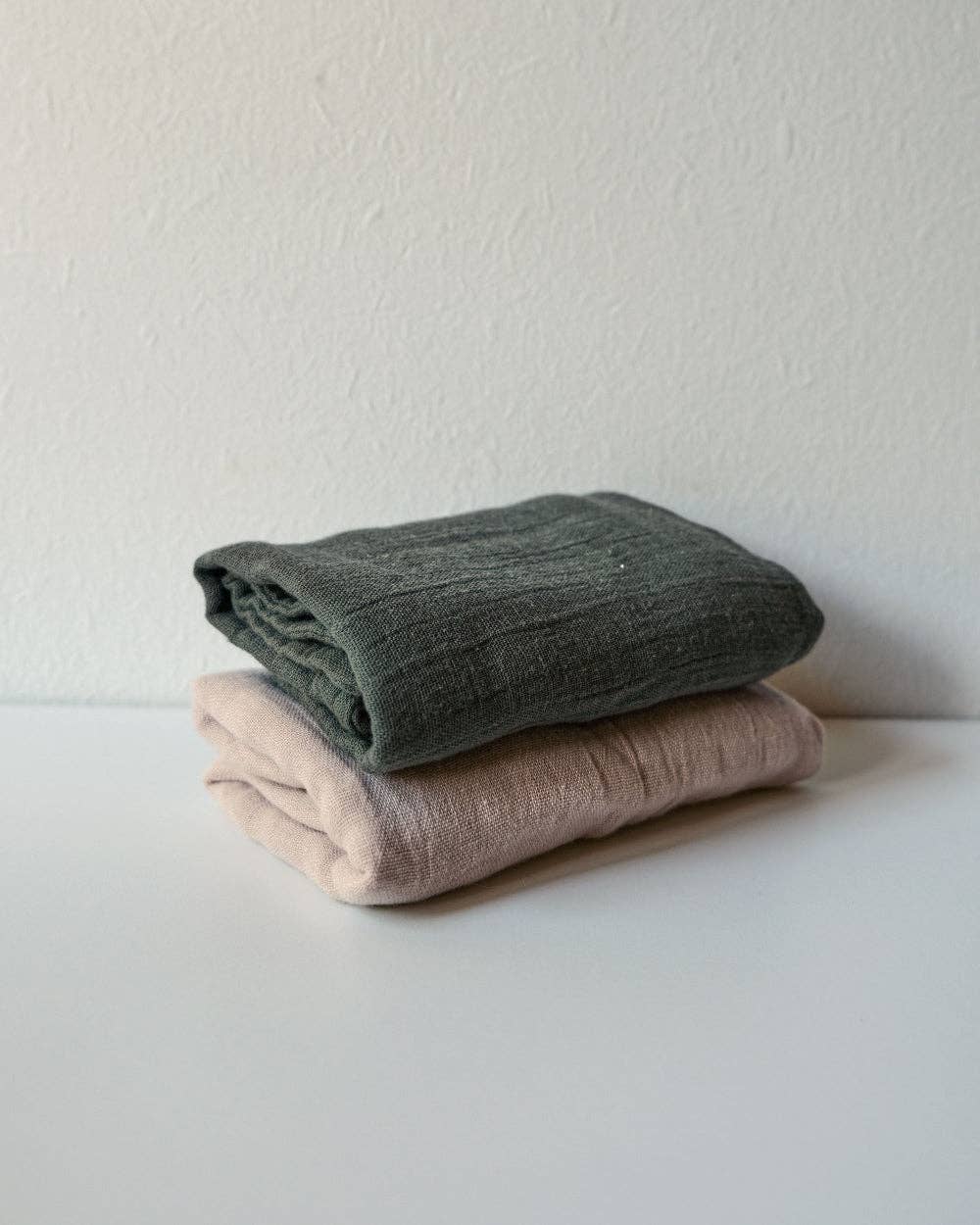 Muslin Burp Cloth Set (2 pack) - Moss