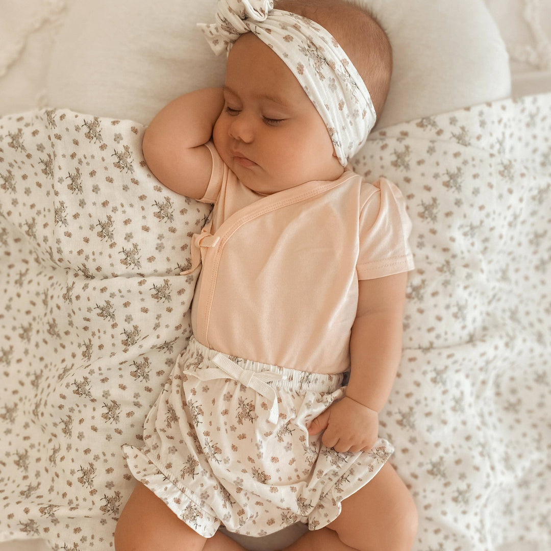 Bamboo/Organic Cotton Willow Bodysuit - Blush