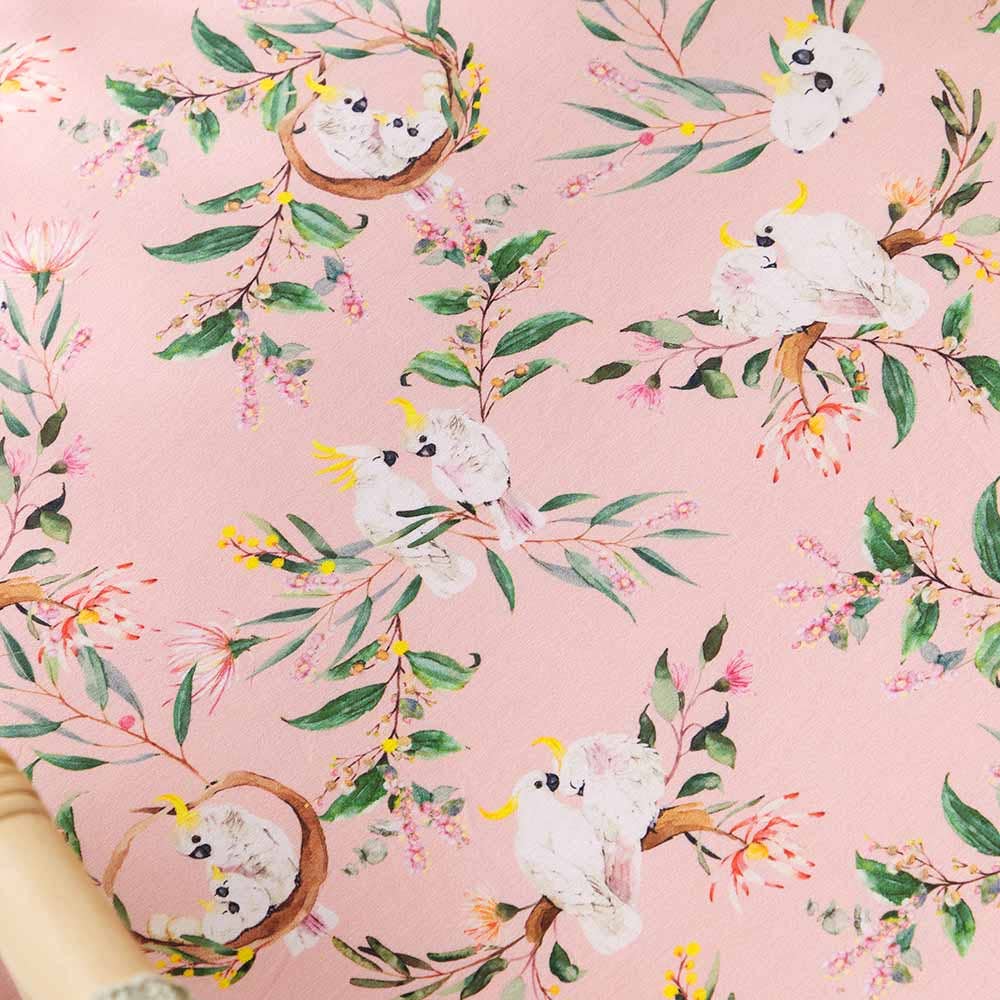 Cockatoo Organic Bassinet Sheet / Change Pad Cover
