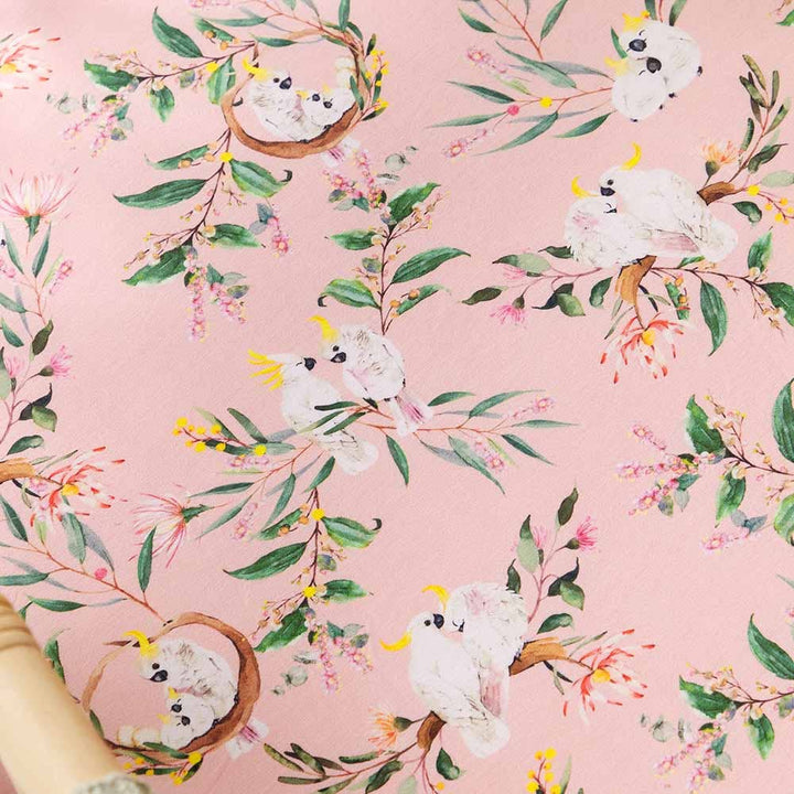 Cockatoo Organic Bassinet Sheet / Change Pad Cover