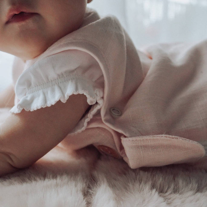 Rose Bud 1.0 TOG Baby Sleeping Bag Bamboo Linen
