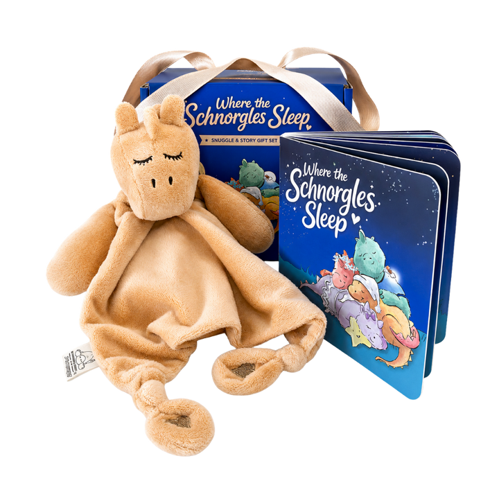 Baby Gift Set | Plush Dinosaur Comforter & Board Book