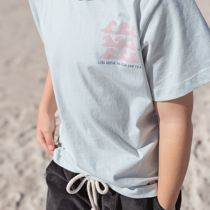 Like Waves Kids Tee – Blue Mist