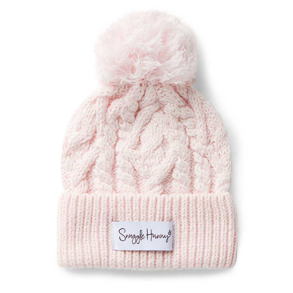 Blush Pink Organic Knit Beanie