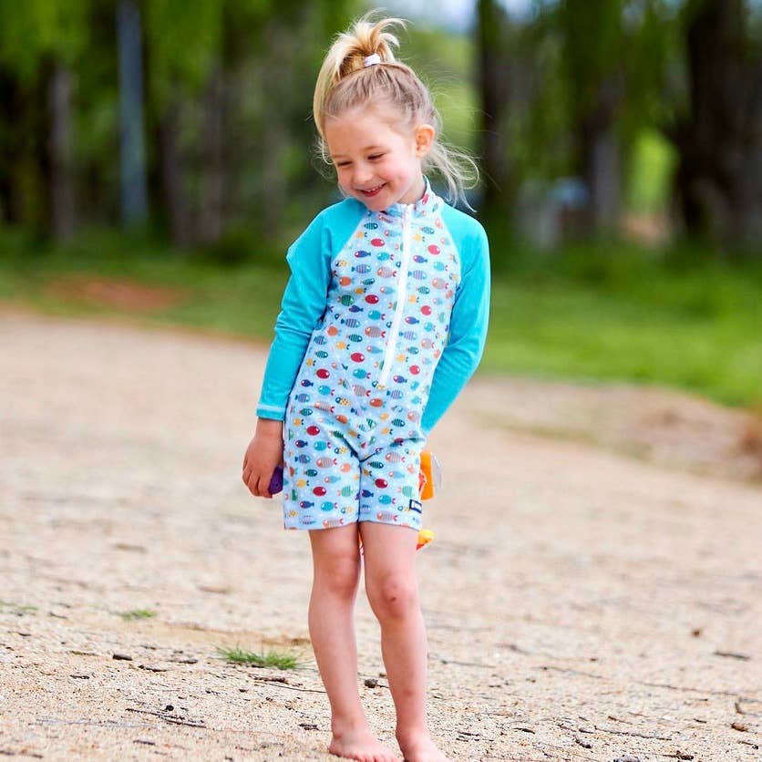 All-in-one Sunsuit | Fish Frenzy