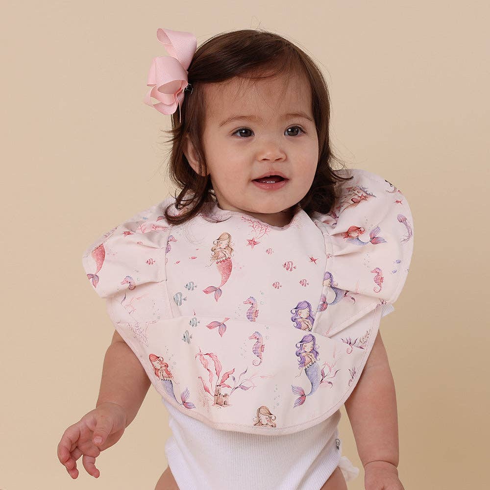 Mermaid Frill Snuggle Bib