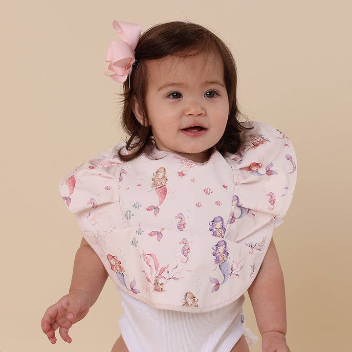 Mermaid Frill Snuggle Bib
