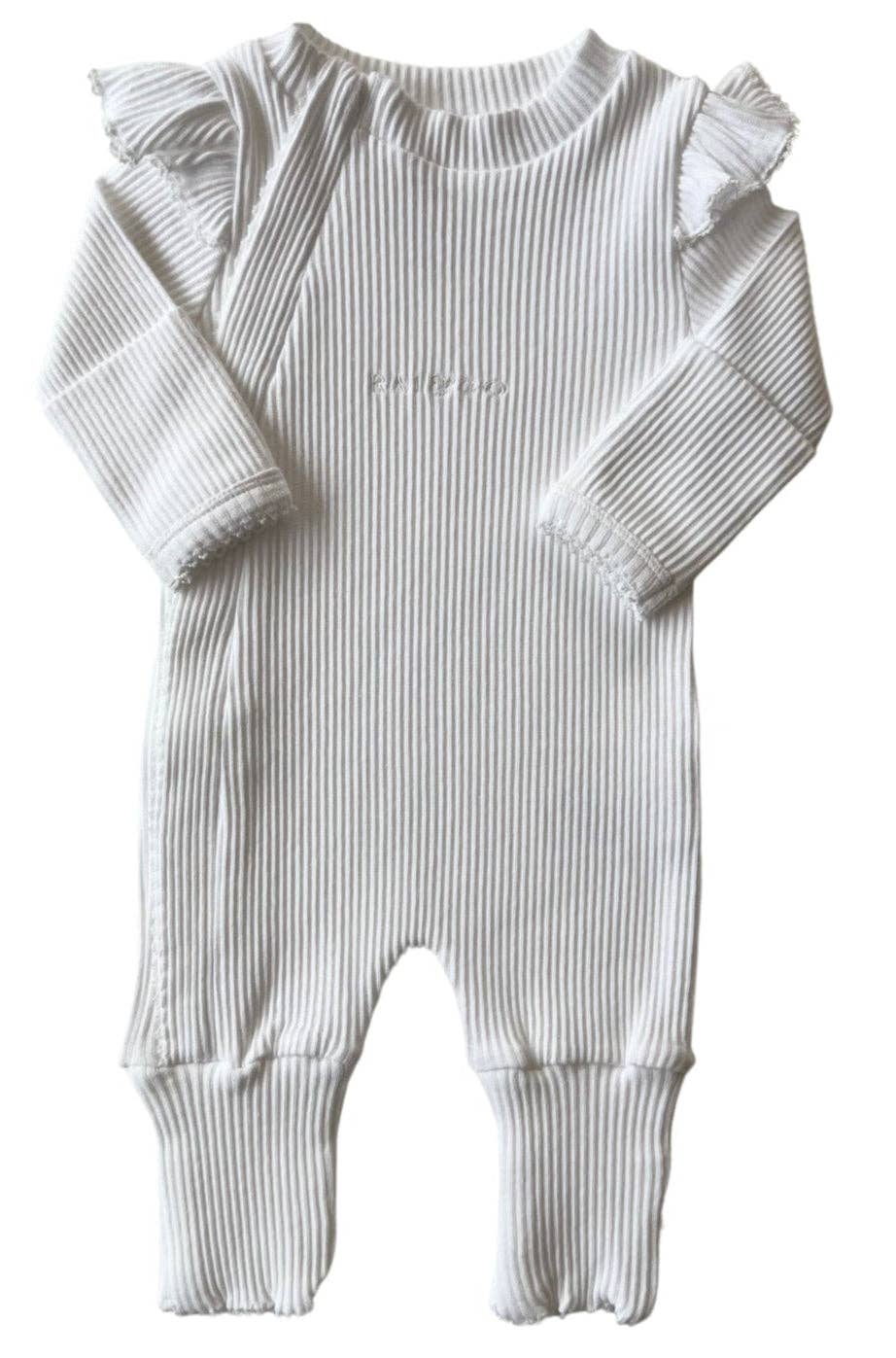 Frill Ribbed Onesie