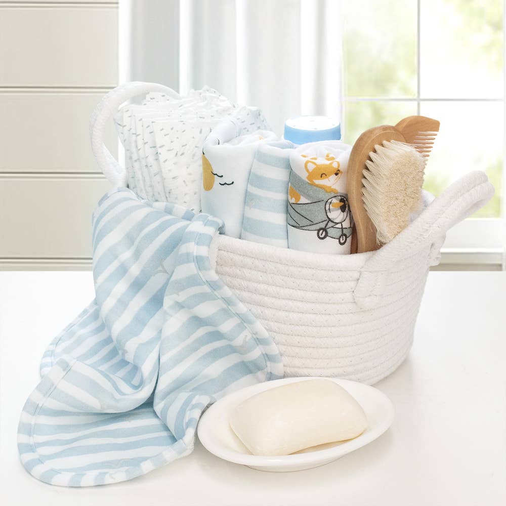 Wash Cloths 4pk - Up Up & Away/Stripes