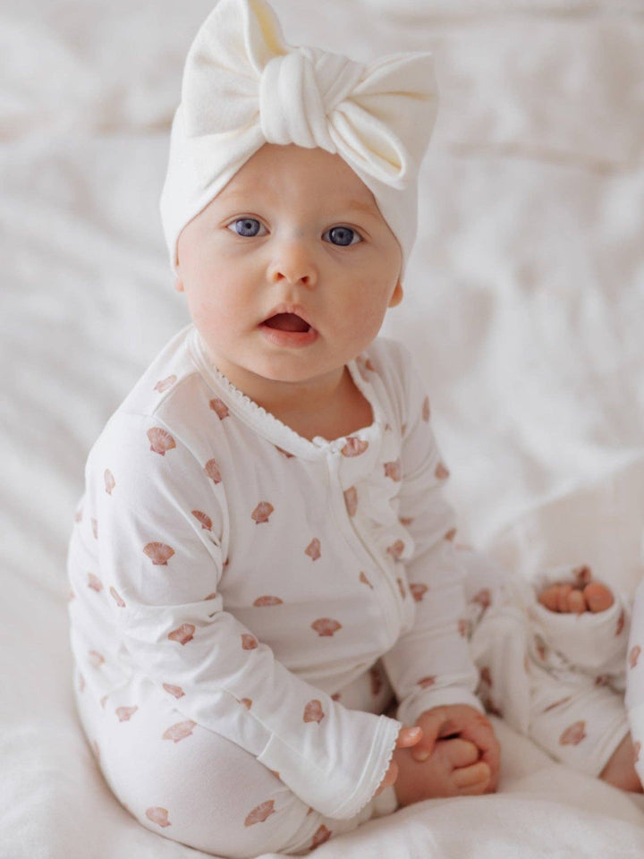 Bamboo/Organic Cotton Growsuit - Coastal Clams