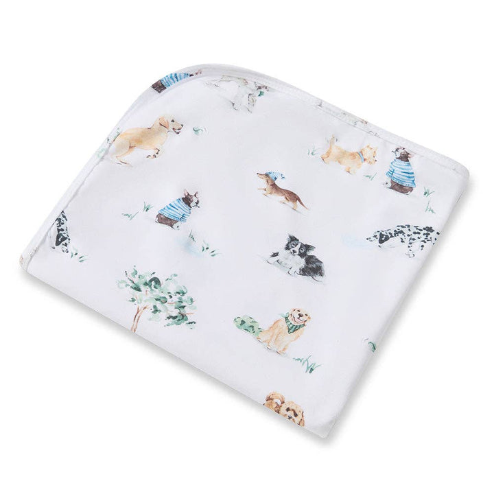 Dog Park Organic Jersey Wrap & Beanie Set