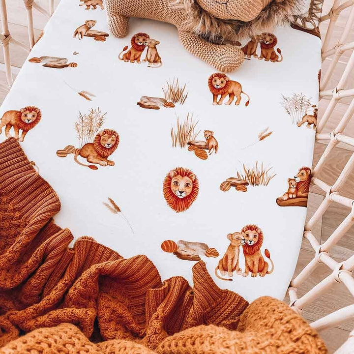 Lion Bassinet Sheet / Change Pad Cover