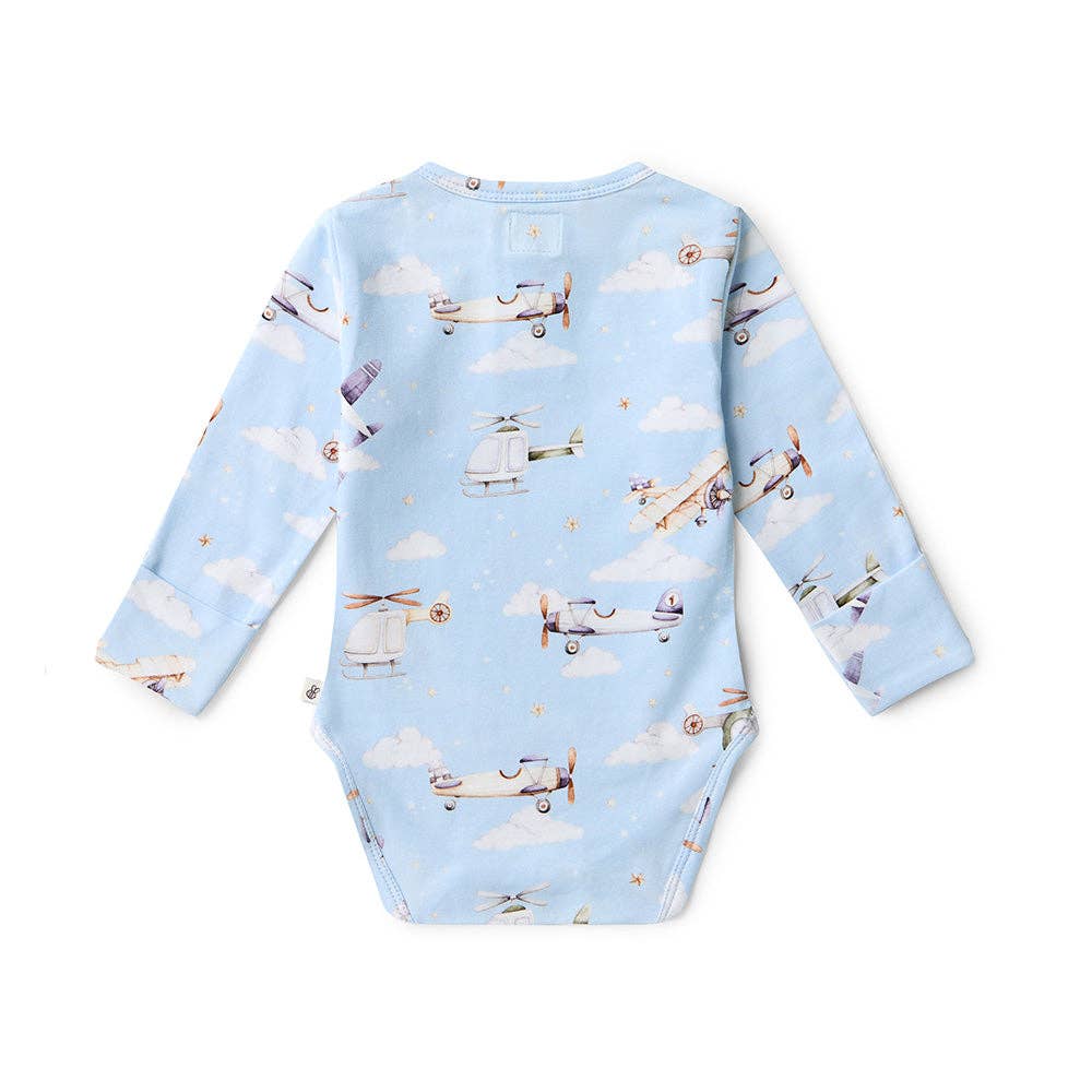 Taking Flight Long Sleeve Organic Bodysuit