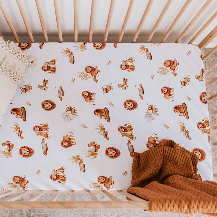 Lion Fitted Cot Sheet