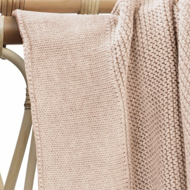 Cotton Classic Knit Baby Blanket | Merino