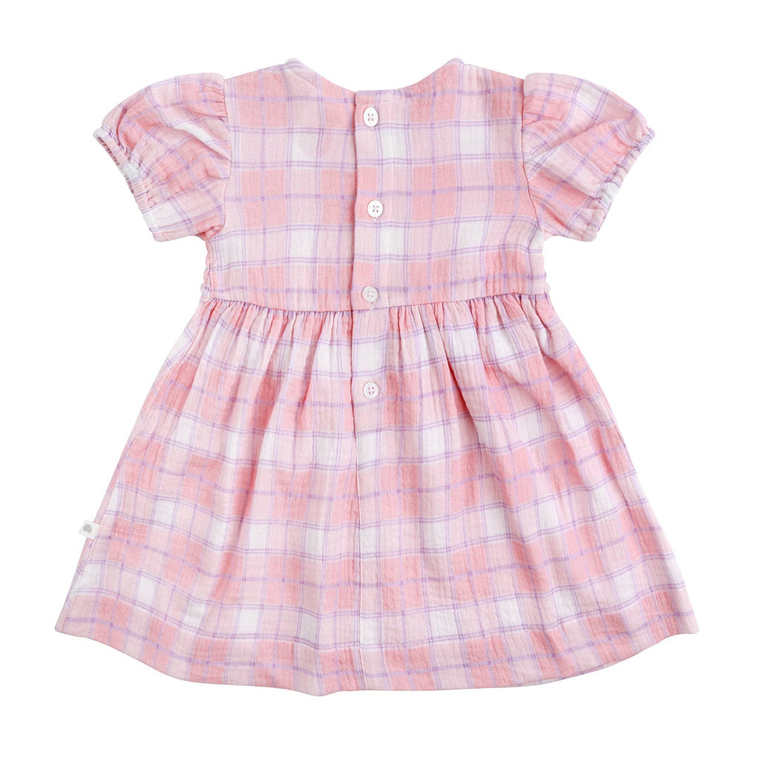 Shirred Dress - Check