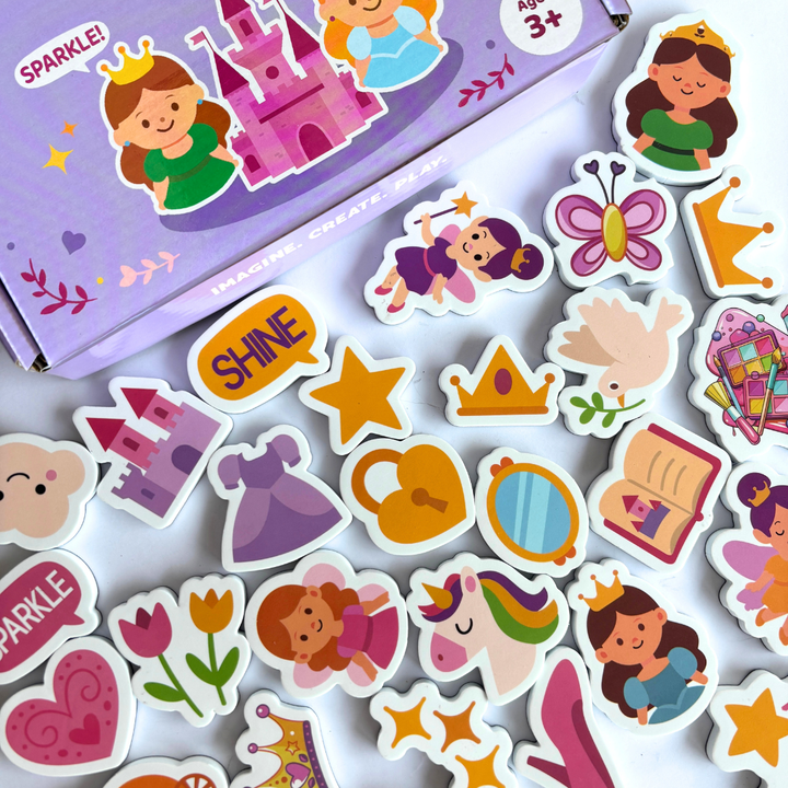 Princess Magnet Set | Fairy Tale Magnetic Play Pieces for Kids