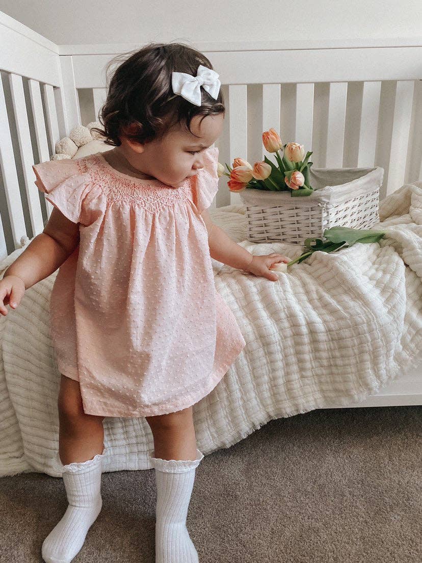 Parisien DRESS:             Pink and White