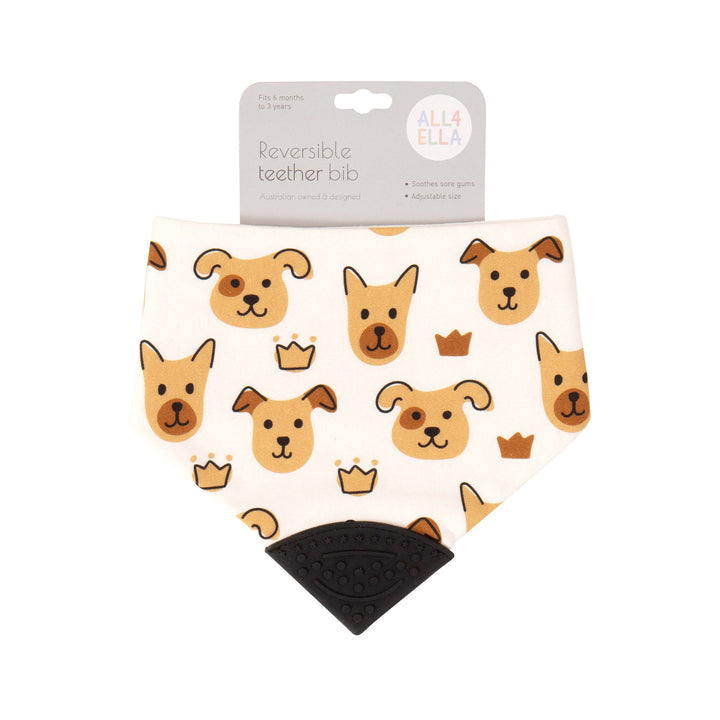 Bandana bib with silicone - Puppies