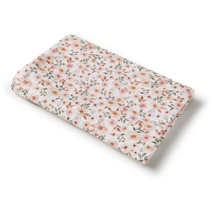 Spring Floral Organic Muslin Wrap