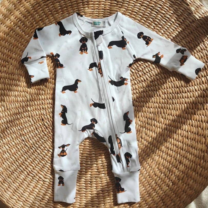 DACHSHUND | Full Zip Unisex Romper Onsie