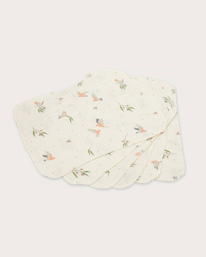 Muslin Wash Cloths (6 Pack) - Galah
