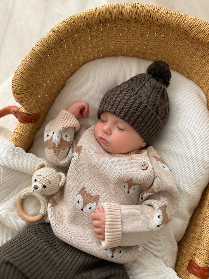 Fox Knit Jumper - Organic Cotton