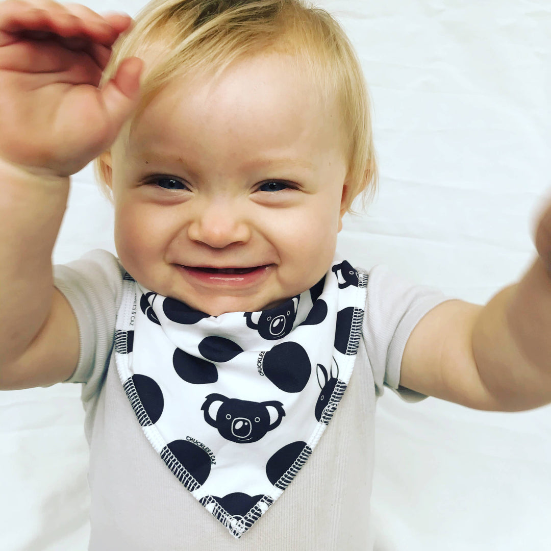 Australian Animal Polka Dot Dribble Bib