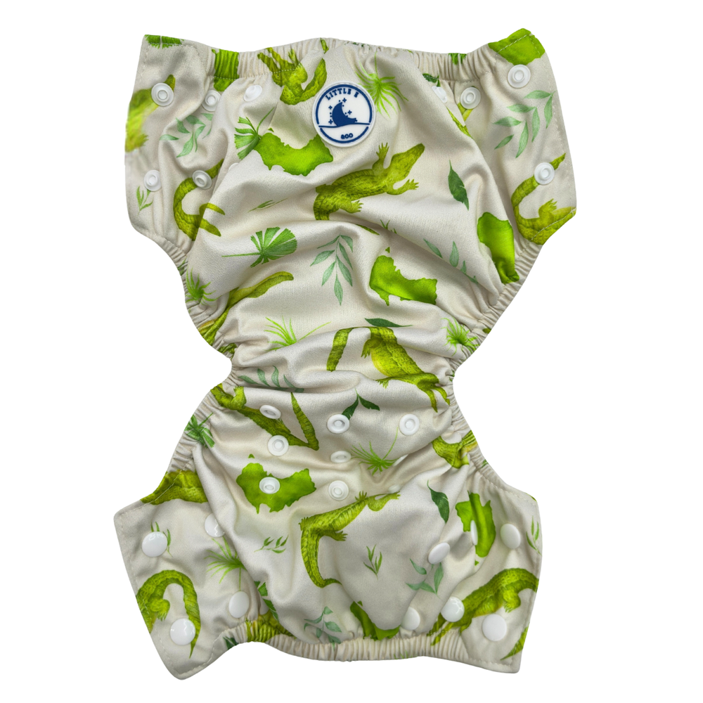 REUSABLE SWIM NAPPY ~ CROCODILES