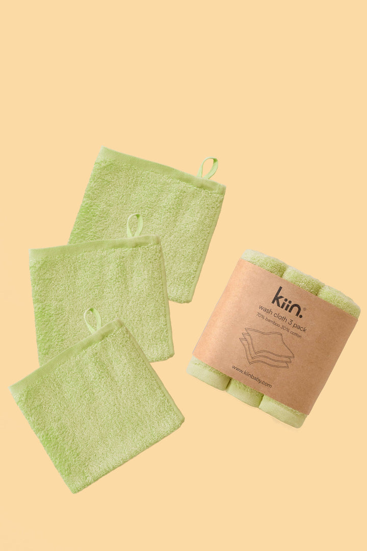 Kiin Baby Wash Cloths 3 Pack