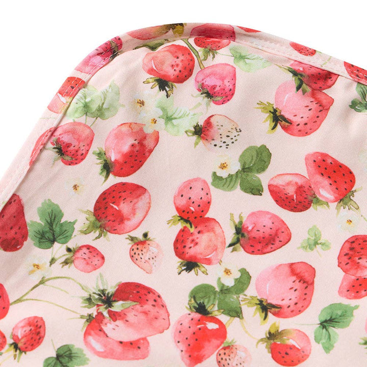Strawberry Organic Jersey Wrap & Topknot Set