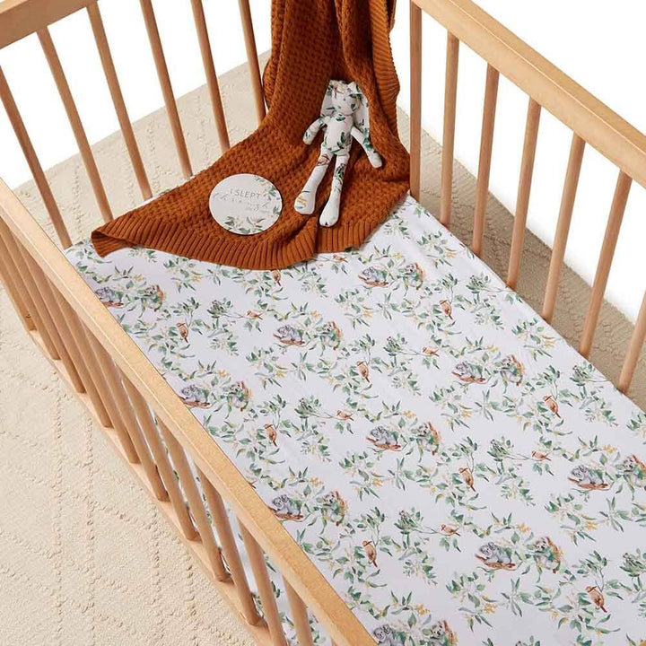 Eucalypt Fitted Cot Sheet