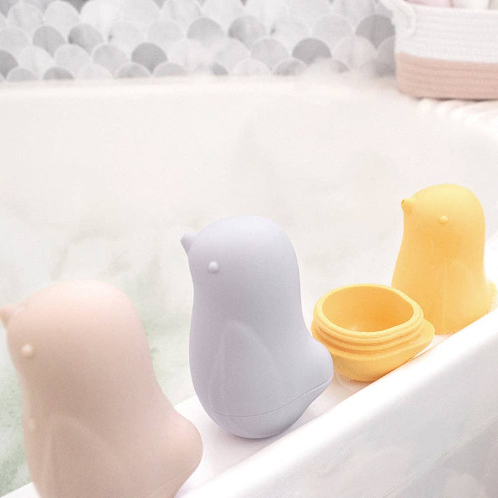 3pk Silicone Squeezy Bath Birds