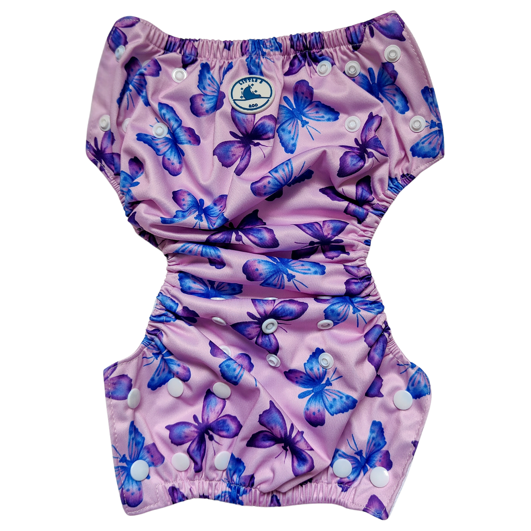 REUSABLE SWIM NAPPY ~ BUTTERFLIES