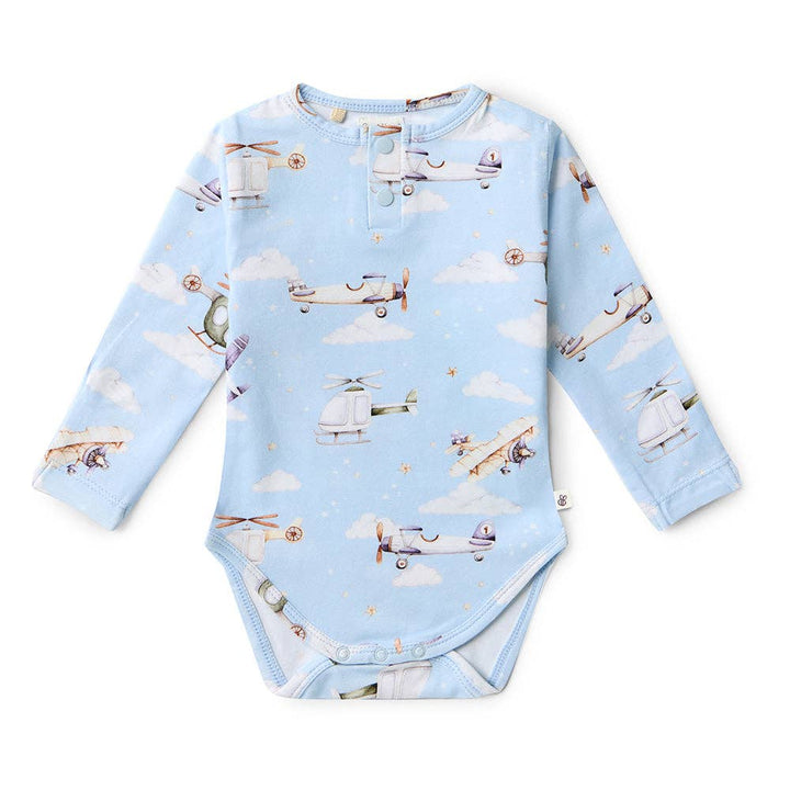 Taking Flight Long Sleeve Organic Bodysuit