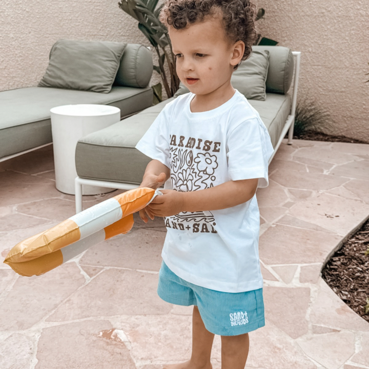 Blue Cord Shorts - Kids