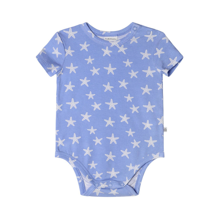 Comfy Short Sleeve Bodysuit - Star Fish Blue