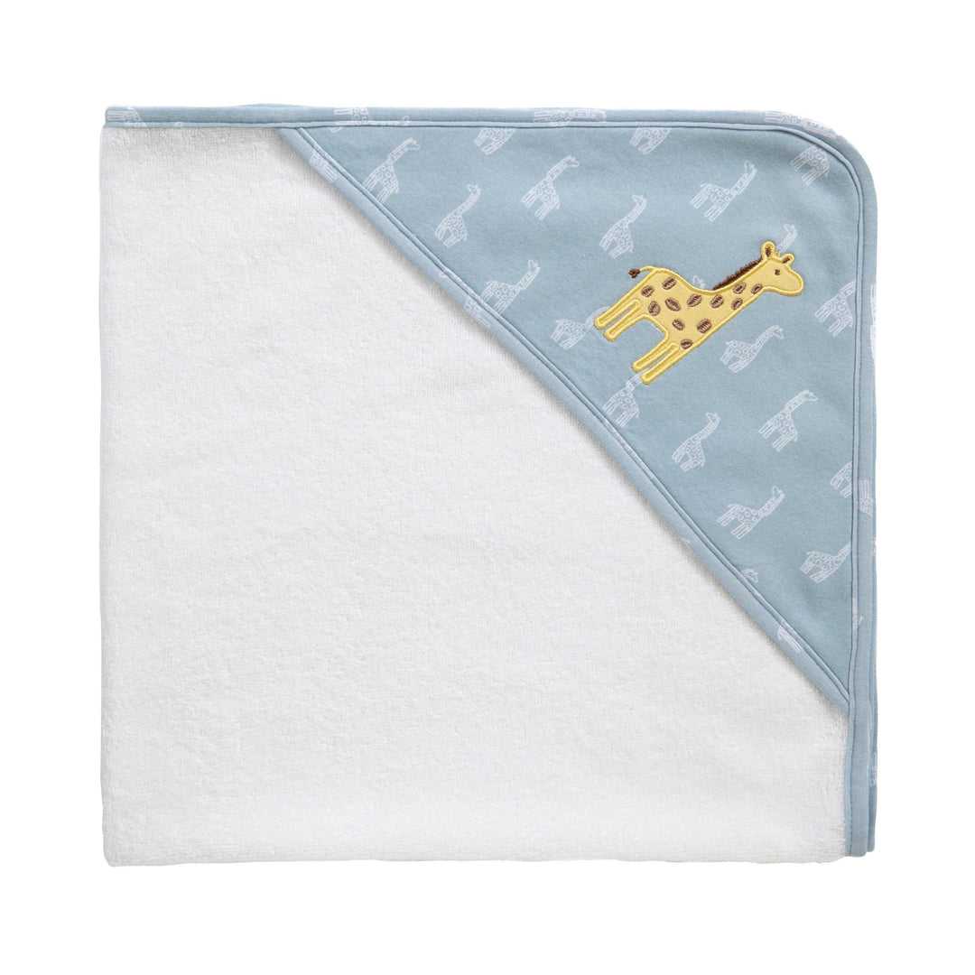 Hooded Towel- Giraffe Applique - Wild Safari