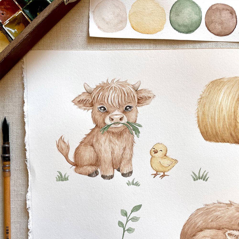 Highland Cows Organic Oversized Tee