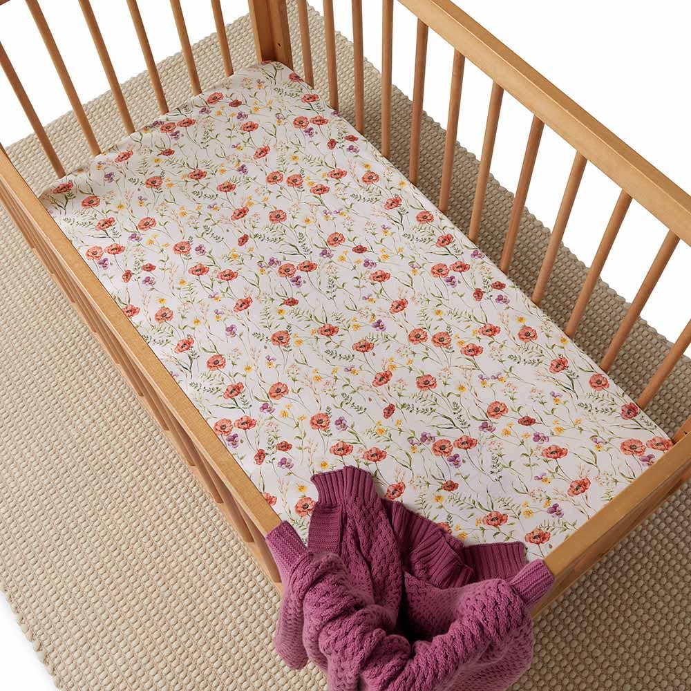 Meadow Organic Fitted Cot Sheet