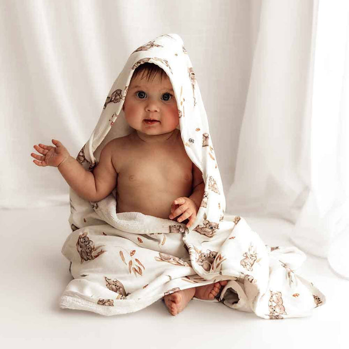 Koala Organic Hooded Baby Towel