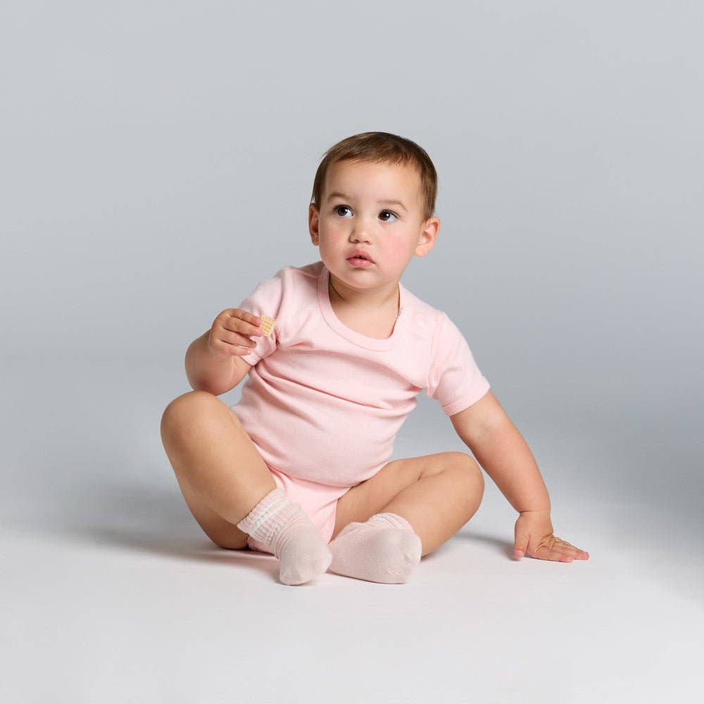 Infant Short Sleeve Romper - Baby Sister - Pink